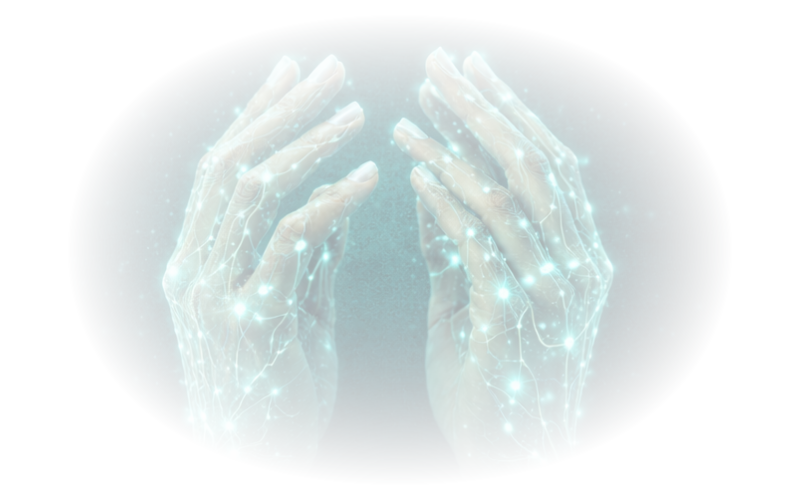 Hands shaping intelligence